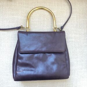 Joseph B Exclusive New York Purple Satchel Bag